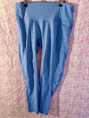 3/$15 Til You Collapse Periwinkle Blue High-Waist Leggings